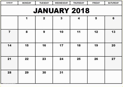 Free Downloadable Calendar Template Of Blank Monthly Calendar 2017