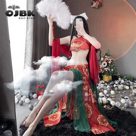 Ojbk Traditional Classic Chinese Sexy Lingerie For Women Stage Costumes Anime Cosplay Outfit