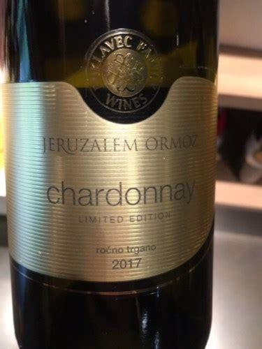 Jeruzalem Ormo Limited Edition Chardonnay Vivino Us