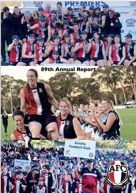 Ainslie Football Club Annual Report | 89th Edition | 2019 - Ainslie ...