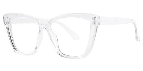 Hattie Clear Butterfly Simple Plastic Eyeglasses | Muukal.com