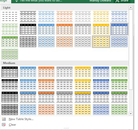 Excel Creating A Table Ptr