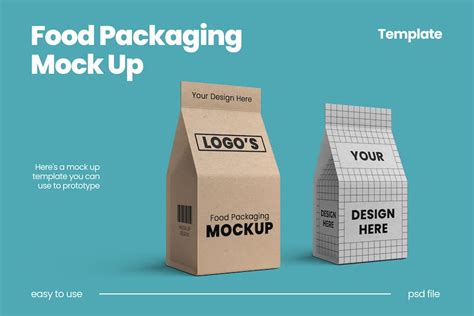 Paper Food Packaging Mock Up 013 Modèles Graphiques Envato Elements