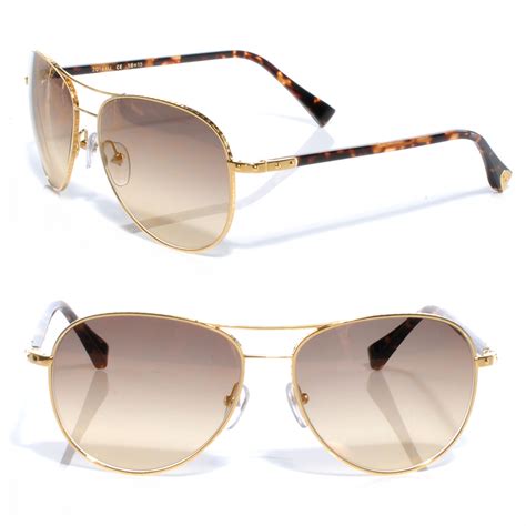 Louis Vuitton Conspiration Pilote Sunglasses Z0164u Gold 43726