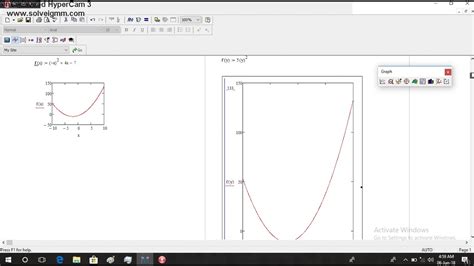 How To Draw A Graph In Mathcad Youtube