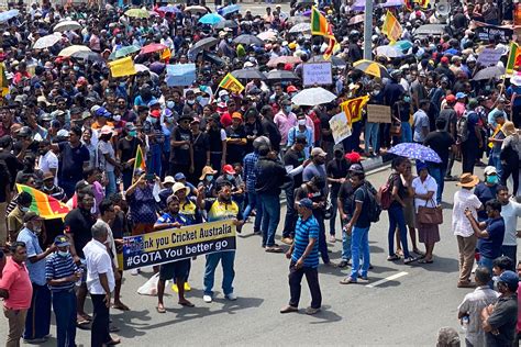 Turmoil In Sri Lanka As Thousands Protest