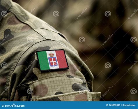 Flag of Kingdom of Italy 1861-1946 on Military Uniform. Army, Soldiers ...