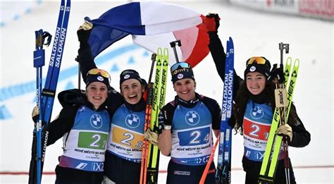 Biathlon Les Bleues écrivent l histoire en devenant championnes du