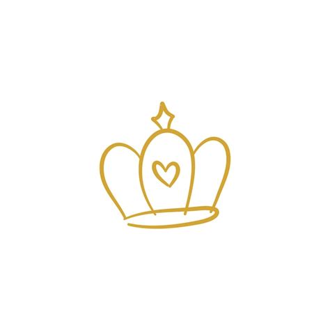 Premium Vector Hand Drawn Royal Crown Vector Minimalist Simple Design