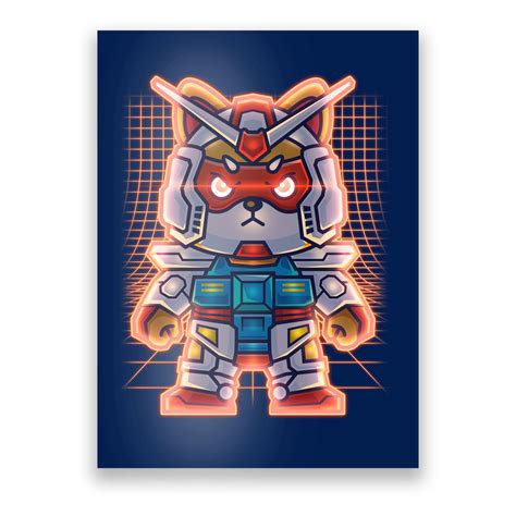 Mecha Shibi Inu Dog Robot Fighter Anime Poster | TeeShirtPalace