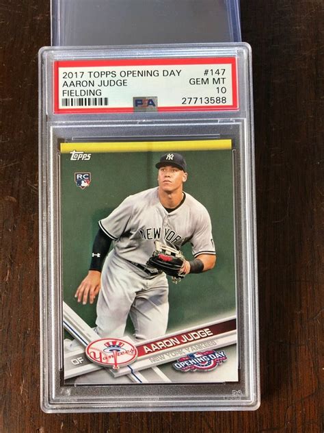 Aaron Judge Psa Topps Yankees Team Set Card Nyy