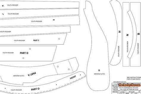 Youth Size Adirondack Rocking Chair Plans Dwg Files For Cnc Machines