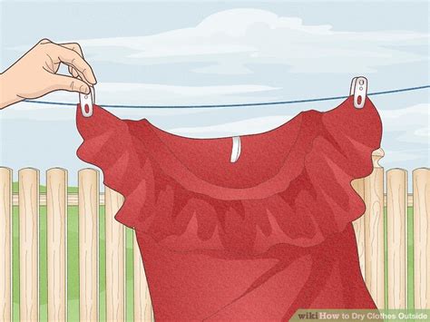 How To Dry Clothes Outside With Pictures Wikihow