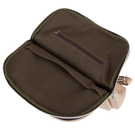 MAGIC BAGS beżowy nude skórzany plecak modna torba A