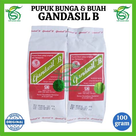 Jual Pupuk Gandasil B Gram Pupuk Daun Fase Generatif Bunga Dan