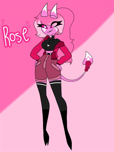 Hazbin Hotel Oc Rose Sharpsinger By Rosethecoolwolf13 On Deviantart