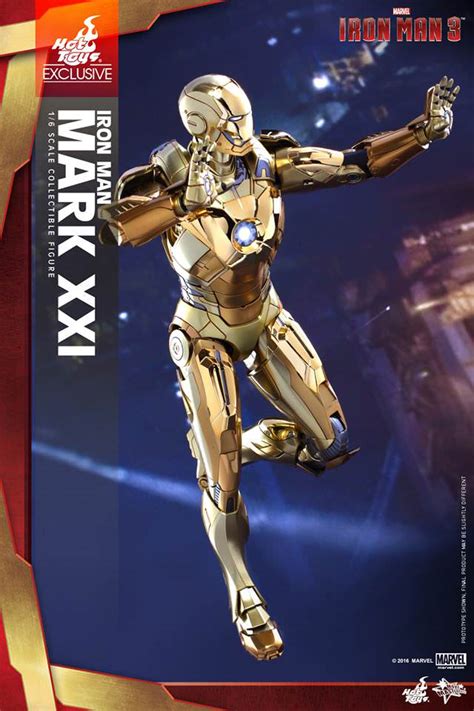 Hot Toys MMS 341 Iron Man 3 Mark XXI Gold Chrome Version Hot Toys Complete Checklist