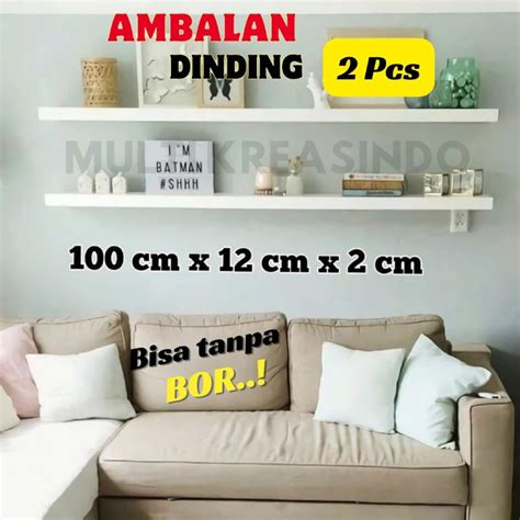 Jual Cod Promo Ambalan Dinding Panjang Masa Kini Minimalis Cm