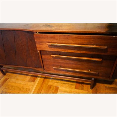 Vintage Mid Century Modern Accordion Door Sideboard - AptDeco