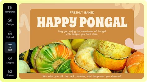 Free Custom Pongal Greeting Cards Maker