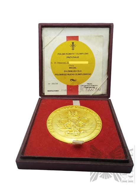 PRL po 1986 r Medal Za Zasługi Dla Polskiego Ruchu Olimpijskiego