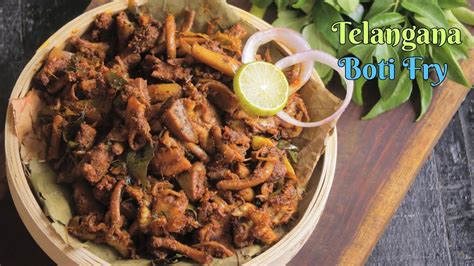 Telangana Boti Fry Best Boti Fry Recipe Authentic Boti Fry By