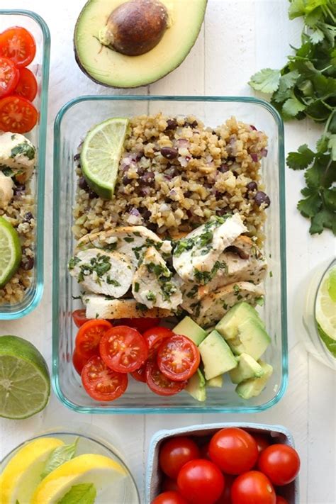 Cilantro Lime Chicken Meal Prep Fit Foodie Finds