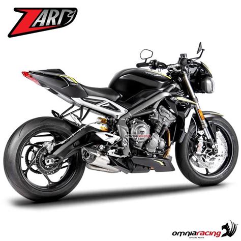 Terminale Di Scarico Zard In Acciaio Racing Per Triumph Street Triple