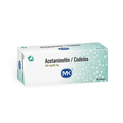 Acetaminofen Codeina Mg Tabletas Caja X Mk Cruz Verde