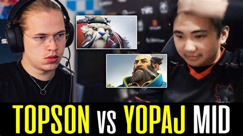 TOPSON Vs YOPAJ Is My IDOL Mid Lane TUSKAR Vs KUNKKA DOTA 2 YouTube