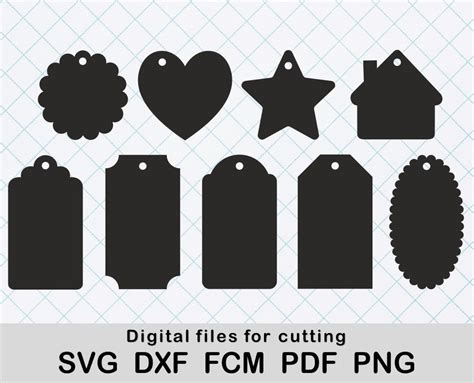 Gift Tag Svg Files For Cricut And Silhouette Gift Tag Etsy