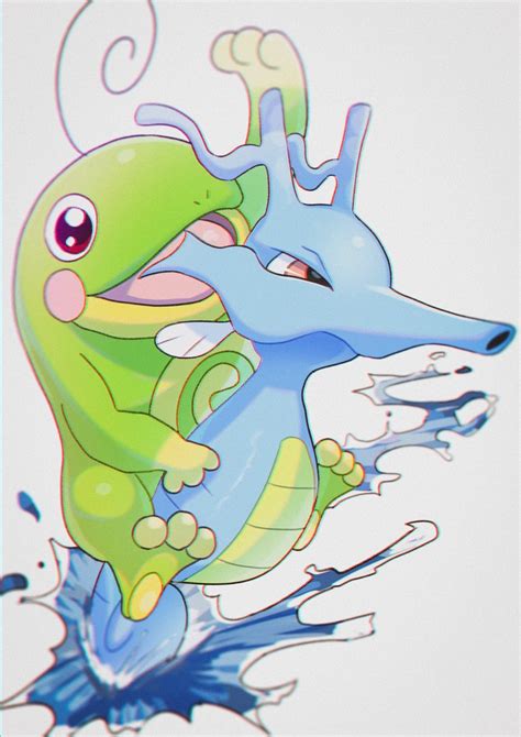 Kingdra And Politoed Pokemon Drawn By Saiku Zvlku Danbooru