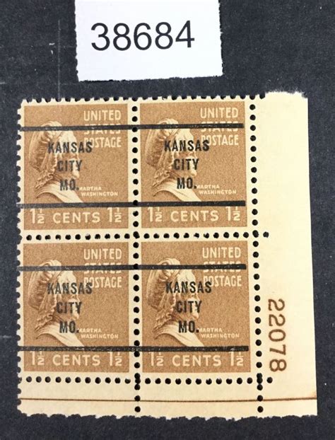 Us Stamps Mint Og Nh Plate Block Lot United States