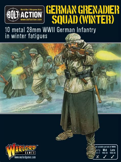 New German Grenadiers In Winter Clothing Warlord Games