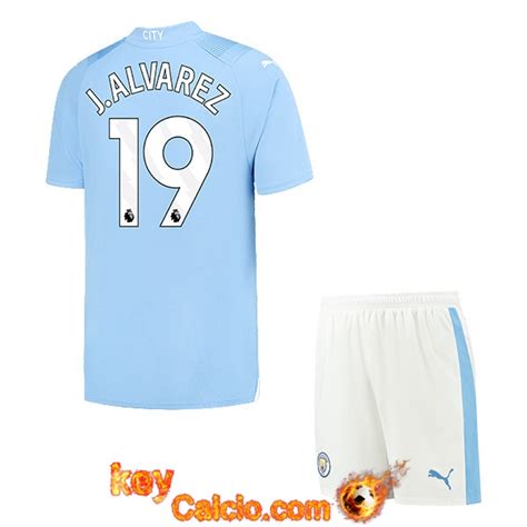 Crea Nuova Maglie Calcio Manchester City J Lvarez Bambino