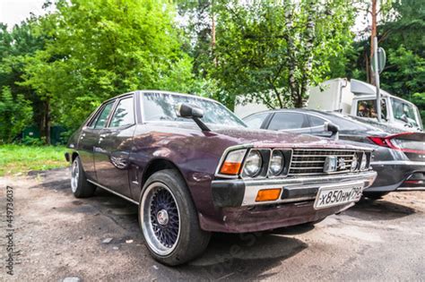 Mitsubishi Galant Colt Sigma Glx In Purple Color Front View Third