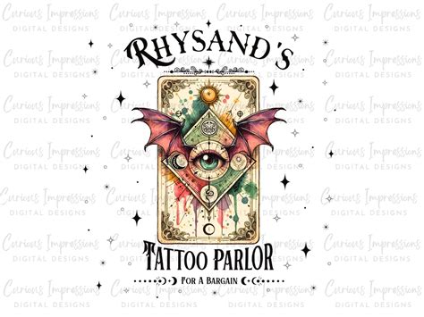 Rhysand S Tattoo Parlor Png Acotar Merch Feyre Rhysand The Night