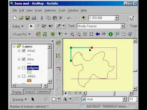 ArcMap Advanced Editing Tools Split Tool YouTube