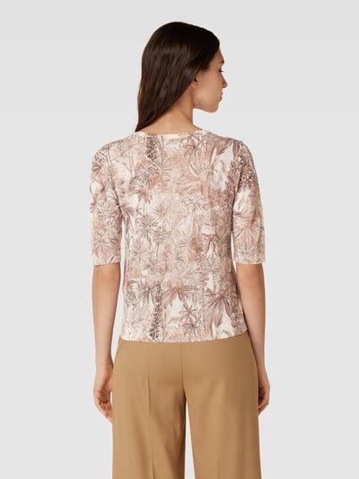 Max Mara Studio Gebreid Shirt Met All Over Motief Model Minosse In