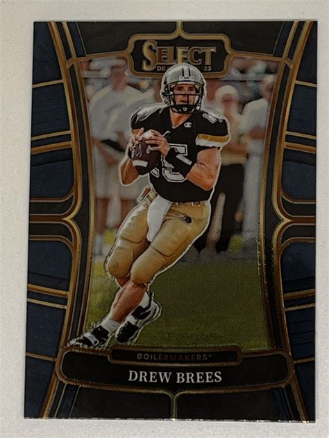 Panini Select Draft Picks Drew Brees Purdue Boilermakers