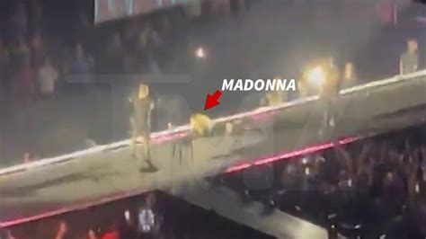 Madonna Falls Off Chair Onstage During Seattle Concert