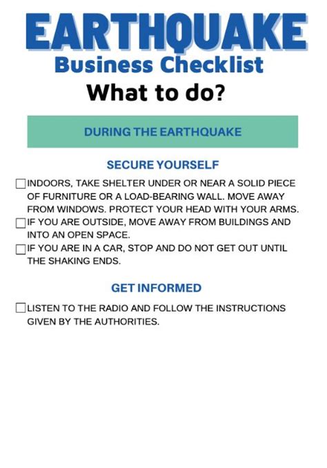 Is Your Business Ready – Earthquake CheckList – CARICHAM – Centre of ...