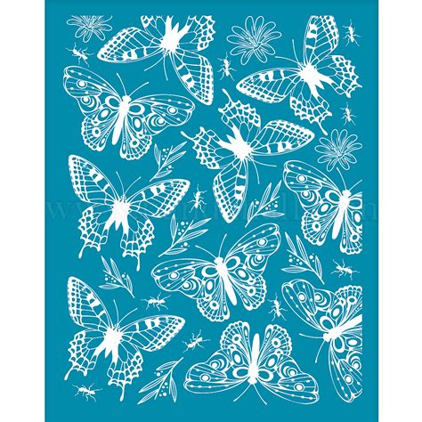 Olycraft X Pouce Pochoirs En Argile Motif Papillon S Rigraphie Pour