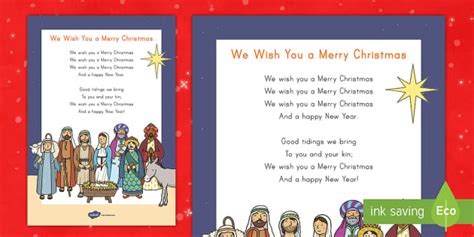 We Wish You a Merry Christmas Song Lyricss (Teacher-Made)