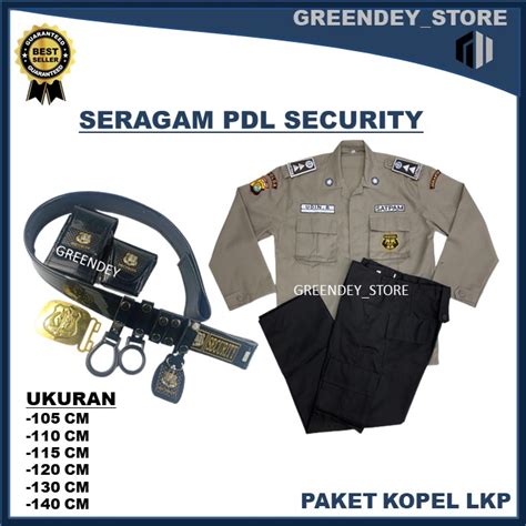 Jual Promo Seragam Security Pdl Terbaru Coklat Satpam Baru Paket