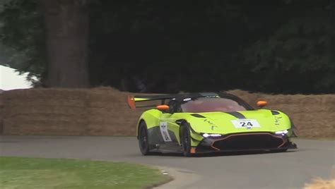 Watch The Aston Martin Vulcan AMR Pro Do Burnouts At Goodwood