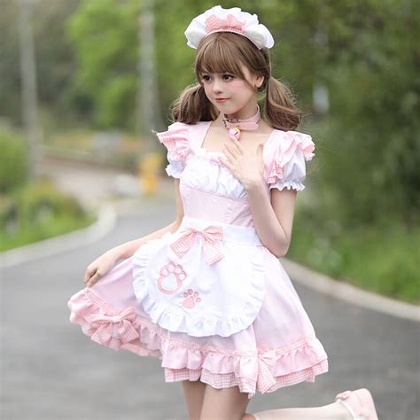 Cute Cat Paw Maid Lolita Dress Gthic