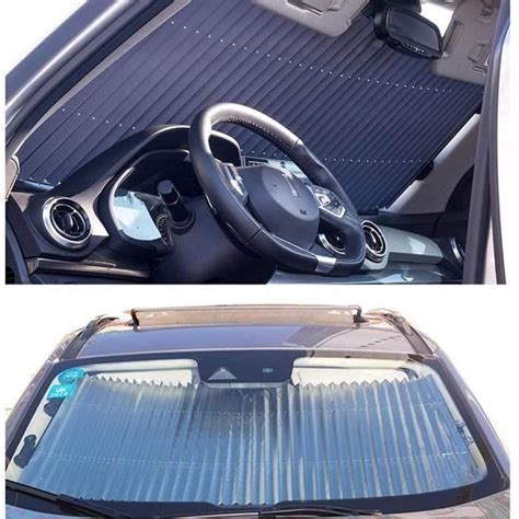 Pare soleil de voiture style accordéon automatique rétractable pare