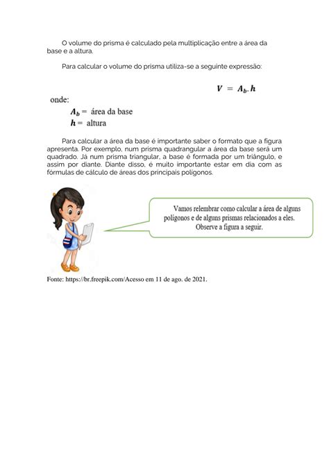 Volume De Prismas E Cilindros
