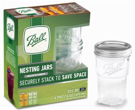 Ball Pint Nesting Jars Ct Oz Kroger